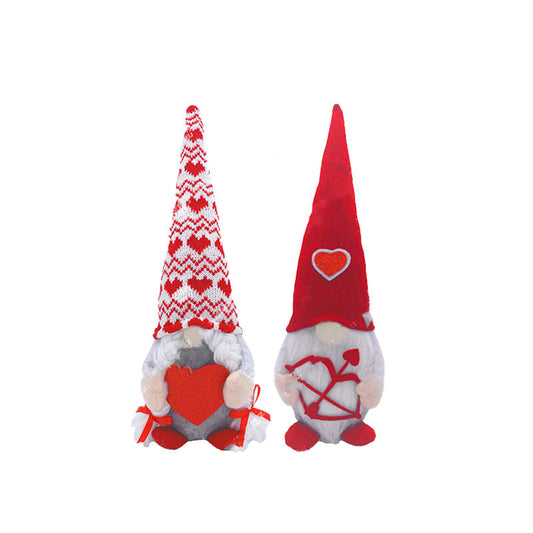 Valentine Gnome Plush Decor