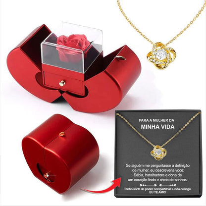 Rose Jewelry Gift Box (Apple Shape)