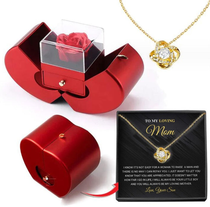 Rose Jewelry Gift Box (Apple Shape)