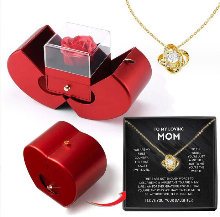 Rose Jewelry Gift Box (Apple Shape)