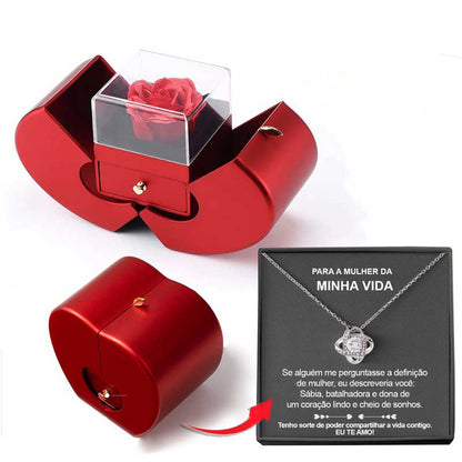 Rose Jewelry Gift Box (Apple Shape)