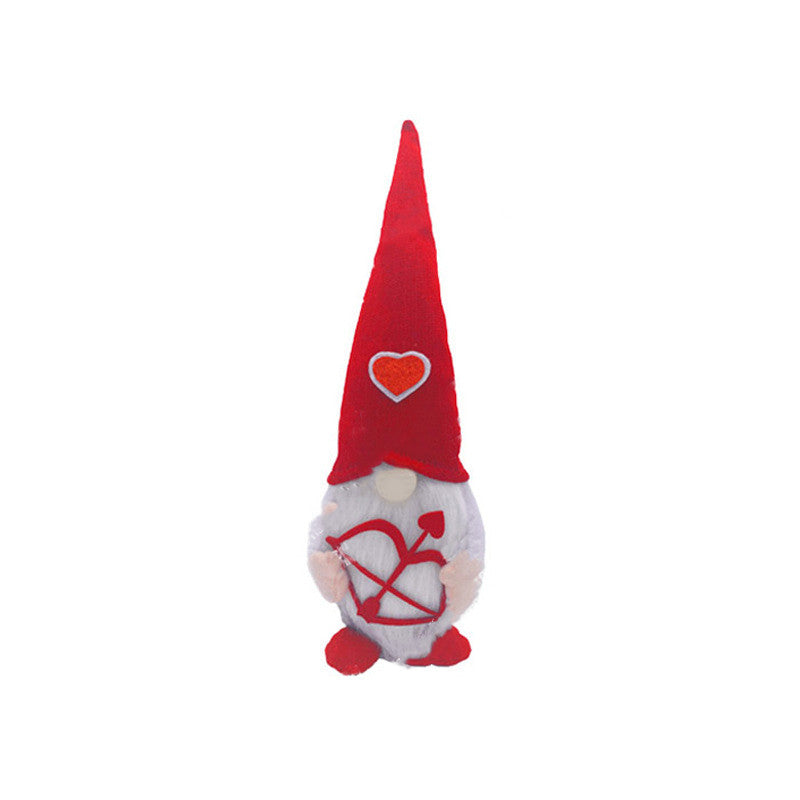 Valentine Gnome Plush Decor