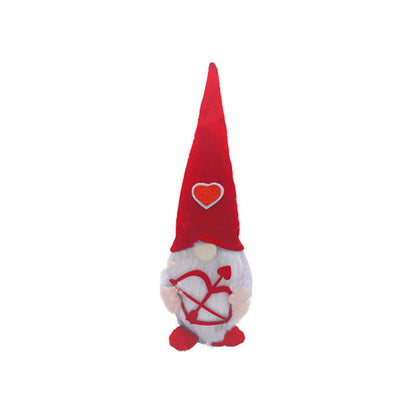 Valentine Gnome Plush Decor