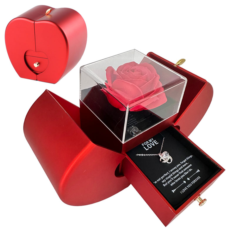 Rose Jewelry Gift Box (Apple Shape)