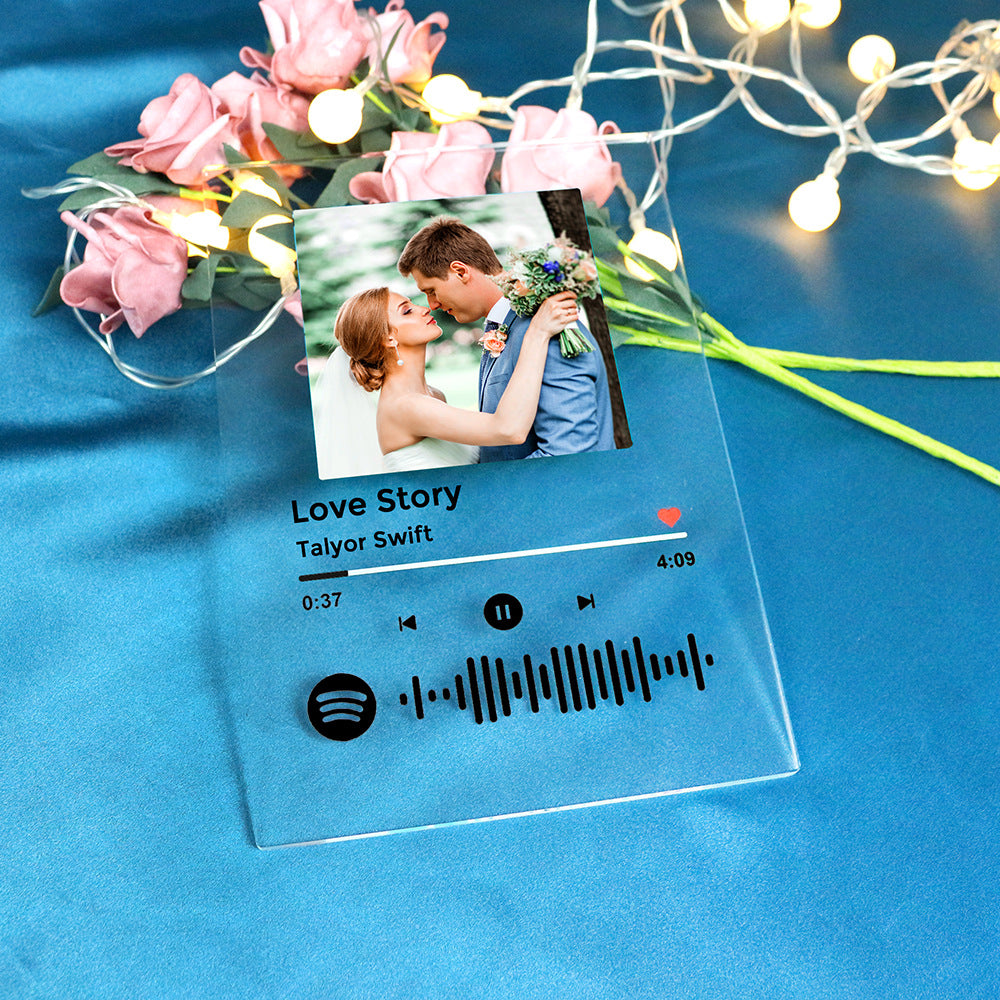 Custom Spotify Song Night Light (Acrylic Music Plaque)