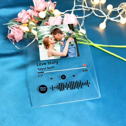 Custom Spotify Song Night Light (Acrylic Music Plaque)