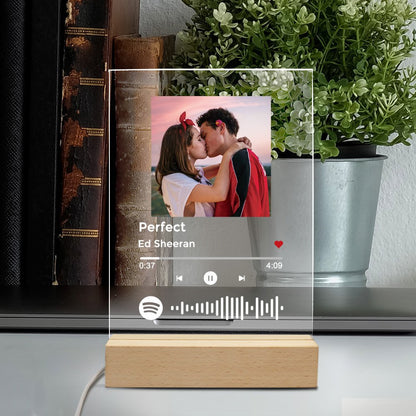 Custom Spotify Song Night Light (Acrylic Music Plaque)